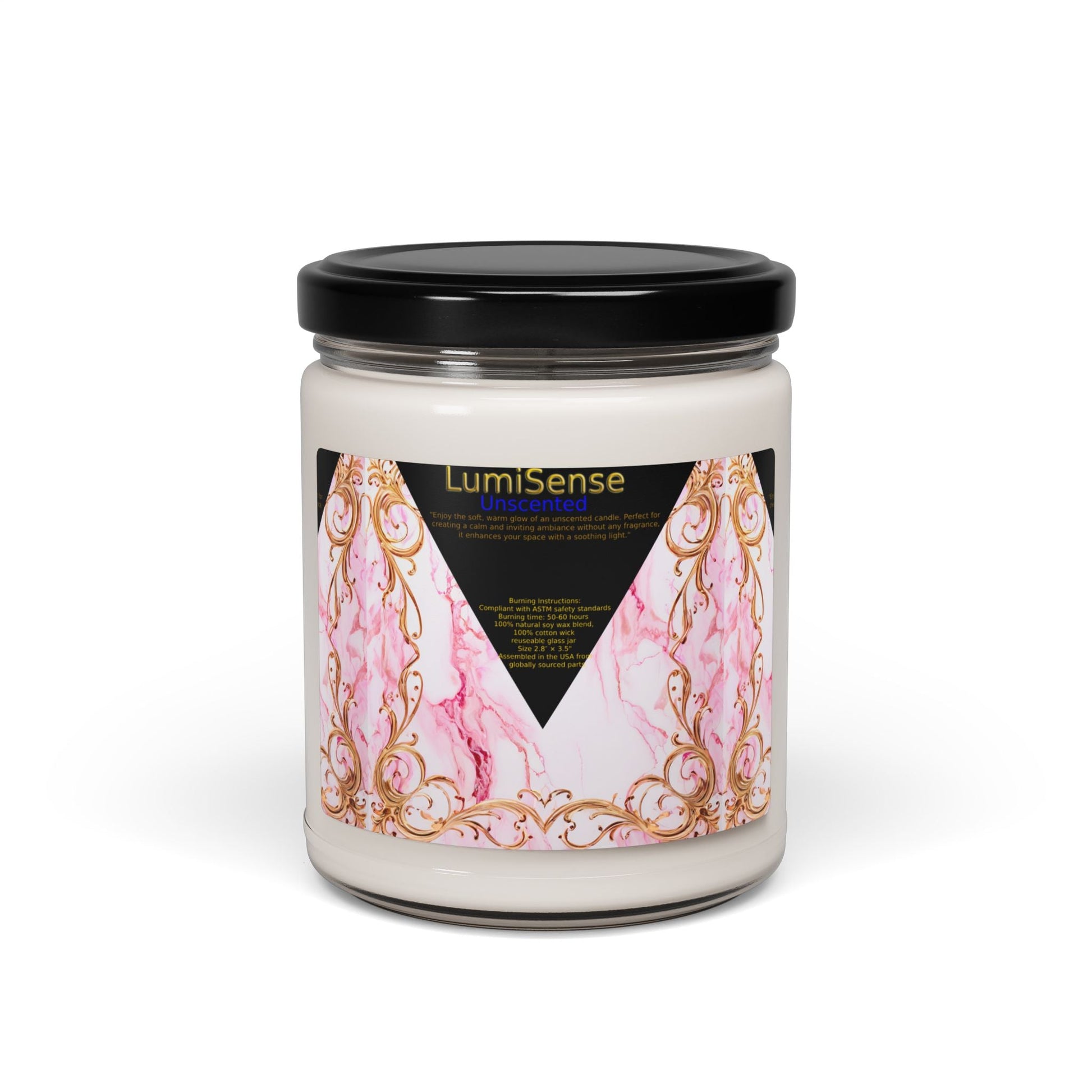 Elegant Luxe Un Scented Soy Candle - 9oz | Perfect Gift for Relaxation & Celebrations - S-Mart Shop Smart Treasures