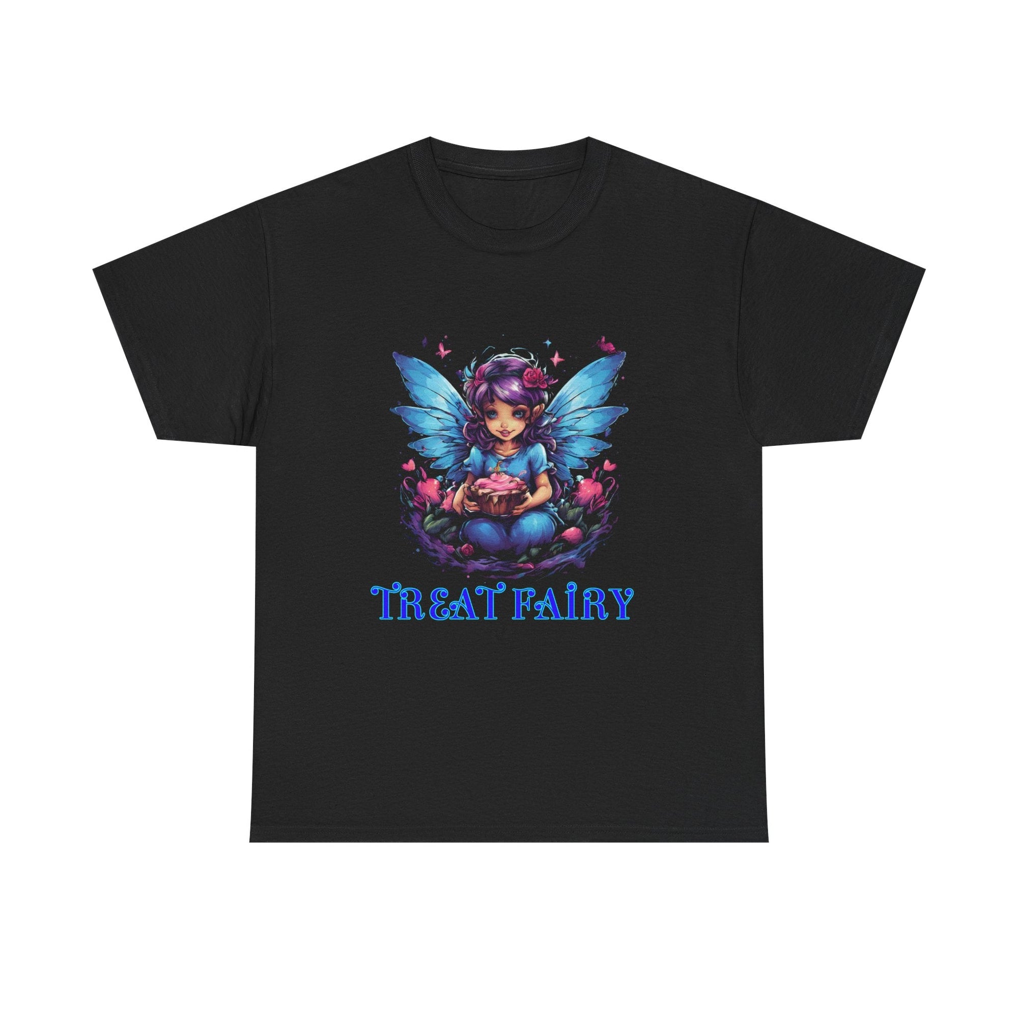 Enchanted Treat Fairy Unisex Heavy Cotton Tee - Perfect for Magical Gatherings and Everyday Wear - S - Mart Shop Smart Treasures