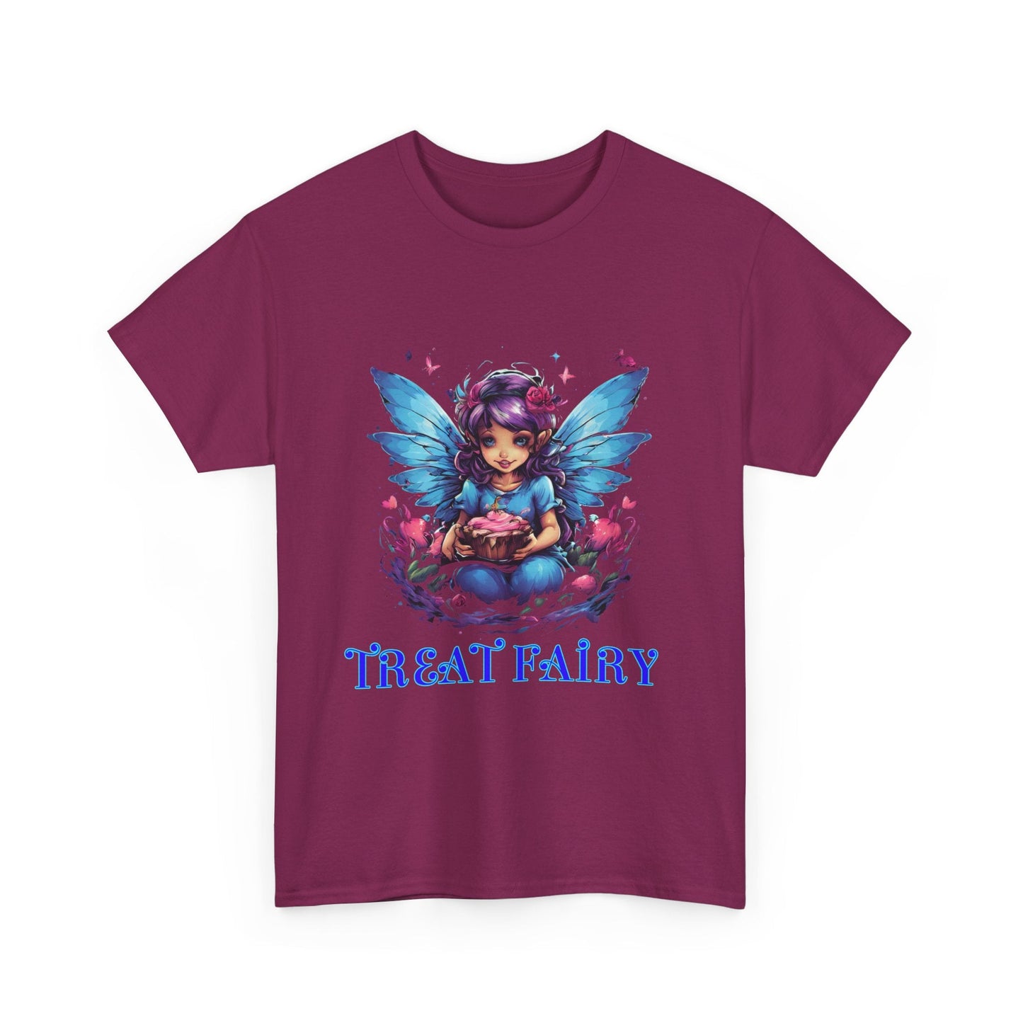 Enchanted Treat Fairy Unisex Heavy Cotton Tee - Perfect for Magical Gatherings and Everyday Wear - S-Mart Shop Smart Treasures