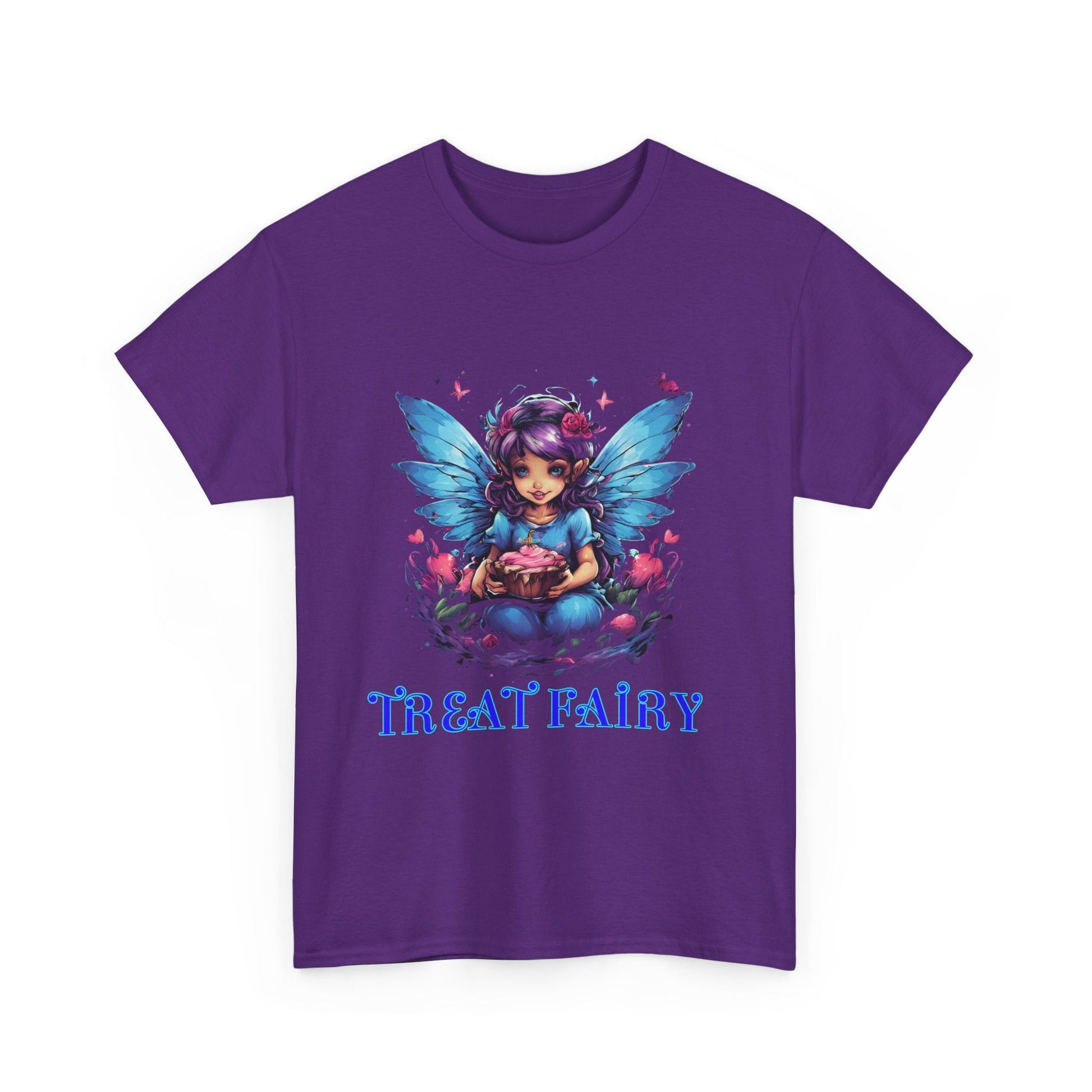 Enchanted Treat Fairy Unisex Heavy Cotton Tee - Perfect for Magical Gatherings and Everyday Wear - S-Mart Shop Smart Treasures