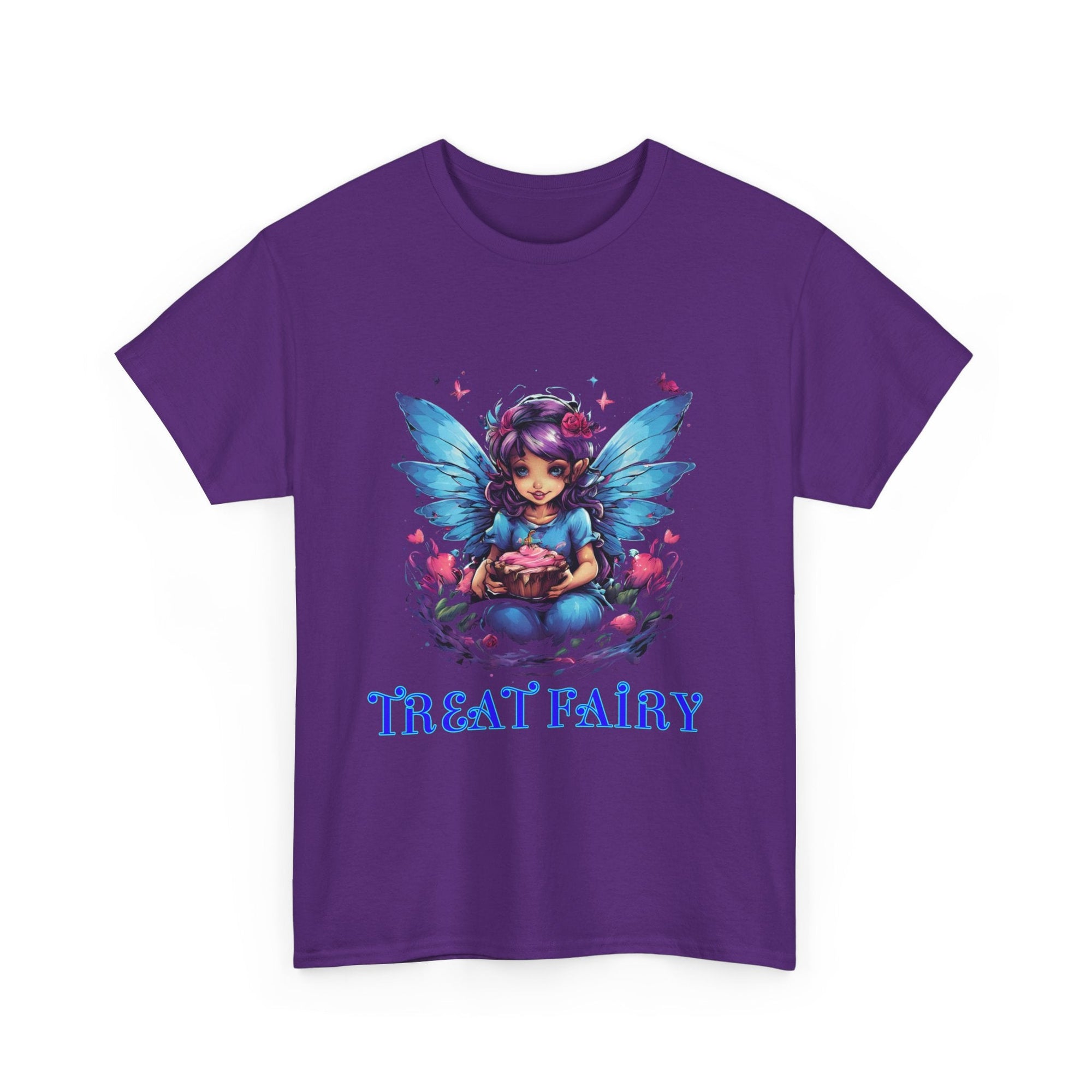 Enchanted Treat Fairy Unisex Heavy Cotton Tee - Perfect for Magical Gatherings and Everyday Wear - S - Mart Shop Smart Treasures