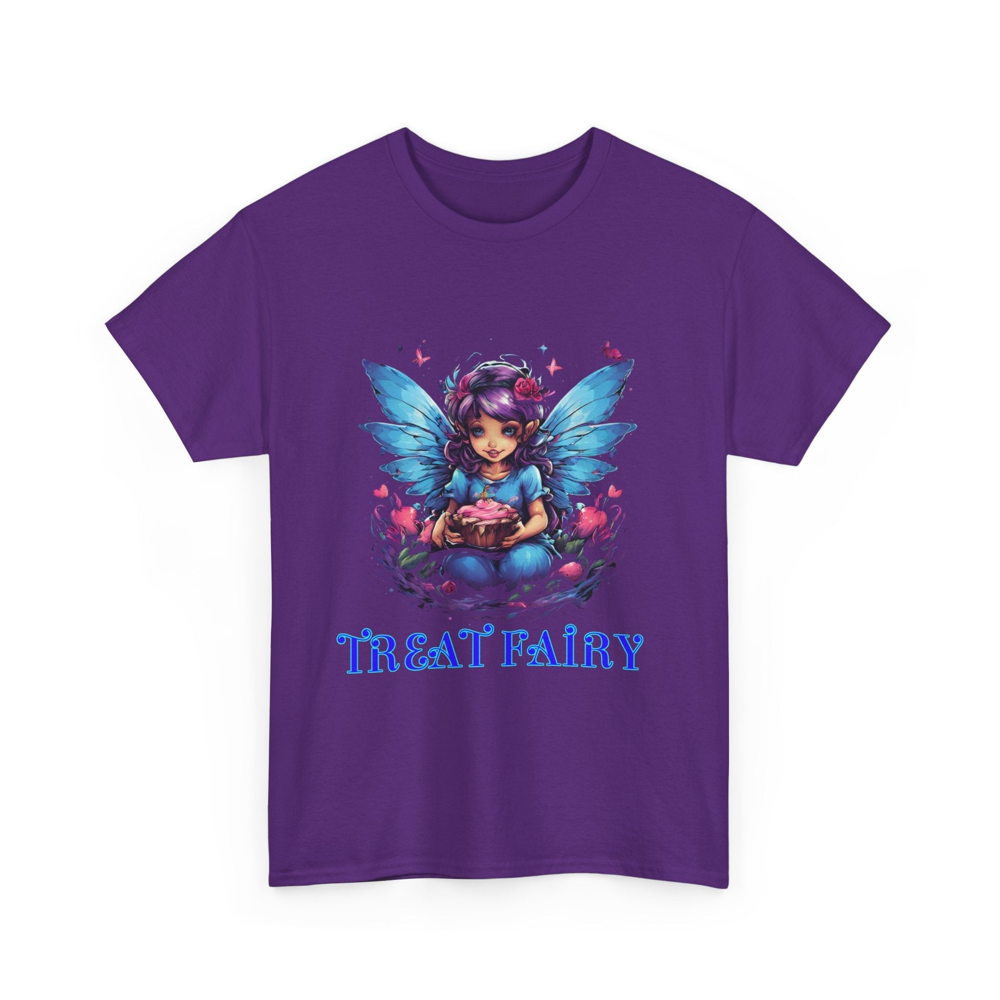 Enchanted Treat Fairy Unisex Heavy Cotton Tee - Perfect for Magical Gatherings and Everyday Wear - S-Mart Shop Smart Treasures