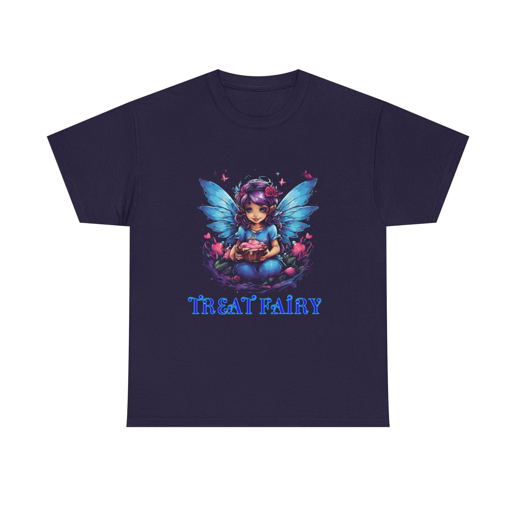 Enchanted Treat Fairy Unisex Heavy Cotton Tee - Perfect for Magical Gatherings and Everyday Wear - S - Mart Shop Smart Treasures