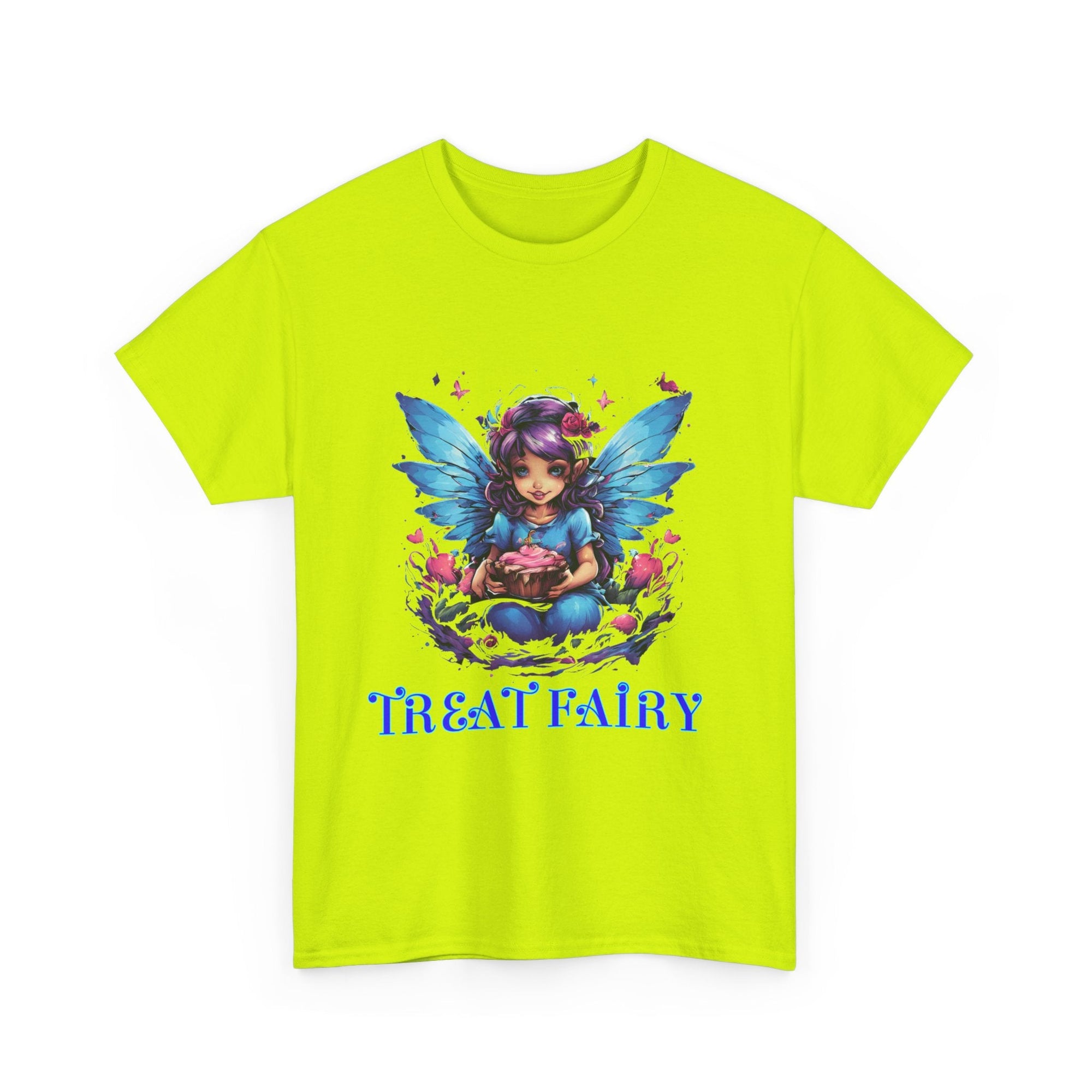 Enchanted Treat Fairy Unisex Heavy Cotton Tee - Perfect for Magical Gatherings and Everyday Wear - S - Mart Shop Smart Treasures