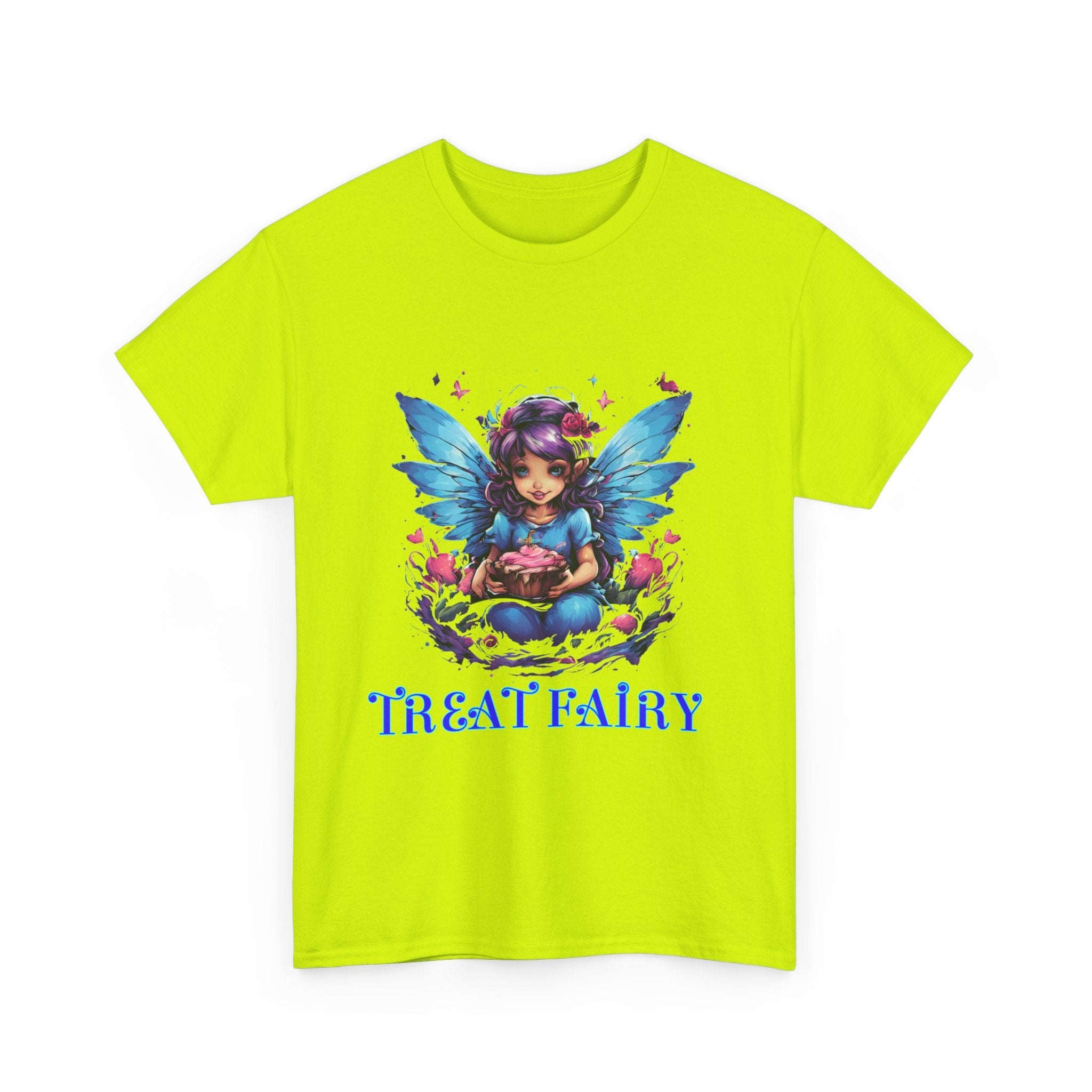 Enchanted Treat Fairy Unisex Heavy Cotton Tee - Perfect for Magical Gatherings and Everyday Wear - S-Mart Shop Smart Treasures