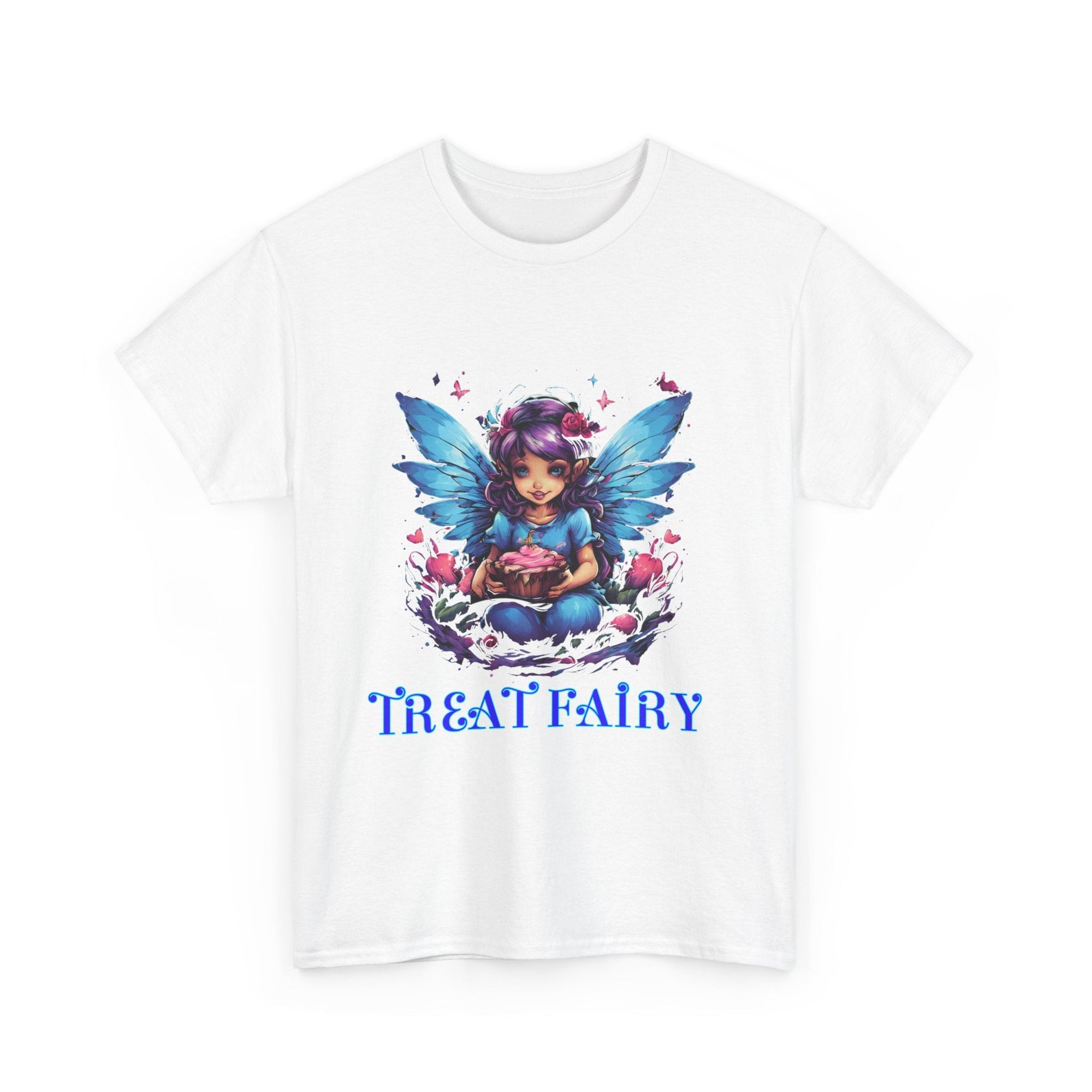 Enchanted Treat Fairy Unisex Heavy Cotton Tee - Perfect for Magical Gatherings and Everyday Wear - S - Mart Shop Smart Treasures