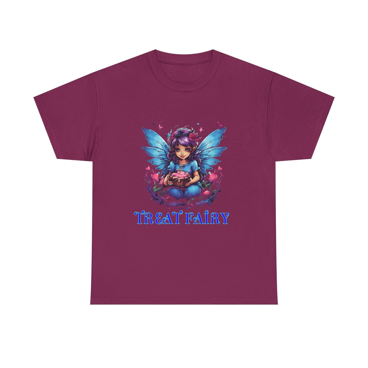 Enchanted Treat Fairy Unisex Heavy Cotton Tee - Perfect for Magical Gatherings and Everyday Wear - S-Mart Shop Smart Treasures