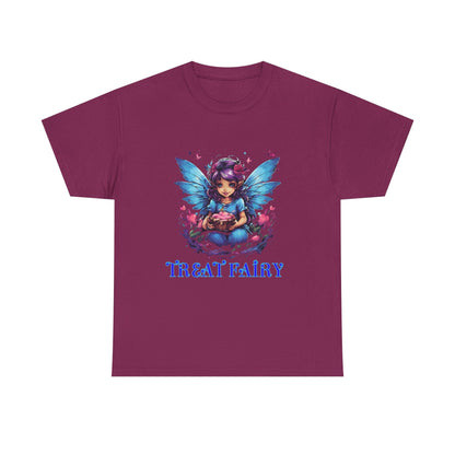 Enchanted Treat Fairy Unisex Heavy Cotton Tee - Perfect for Magical Gatherings and Everyday Wear - S-Mart Shop Smart Treasures