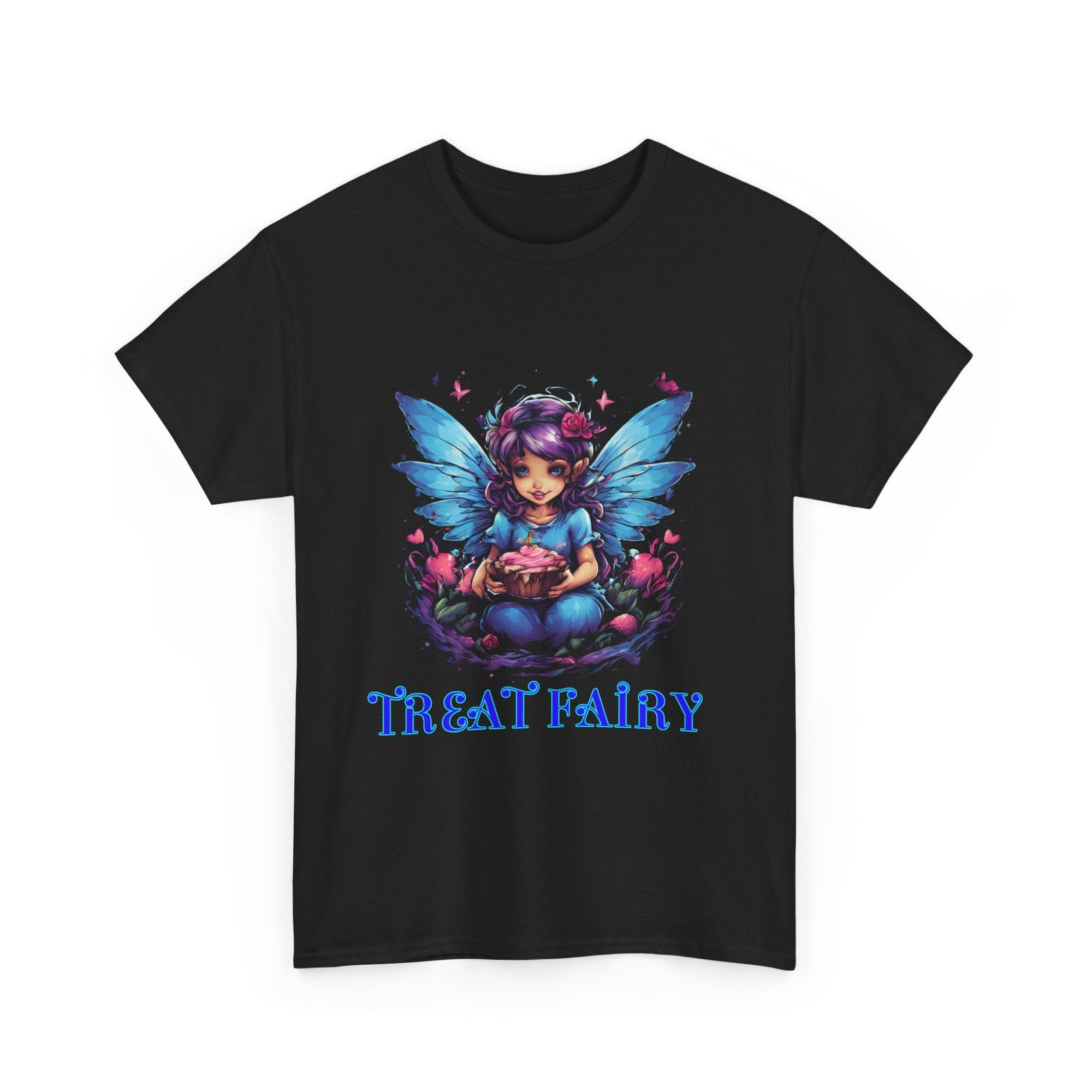 Enchanted Treat Fairy Unisex Heavy Cotton Tee - Perfect for Magical Gatherings and Everyday Wear - S - Mart Shop Smart Treasures