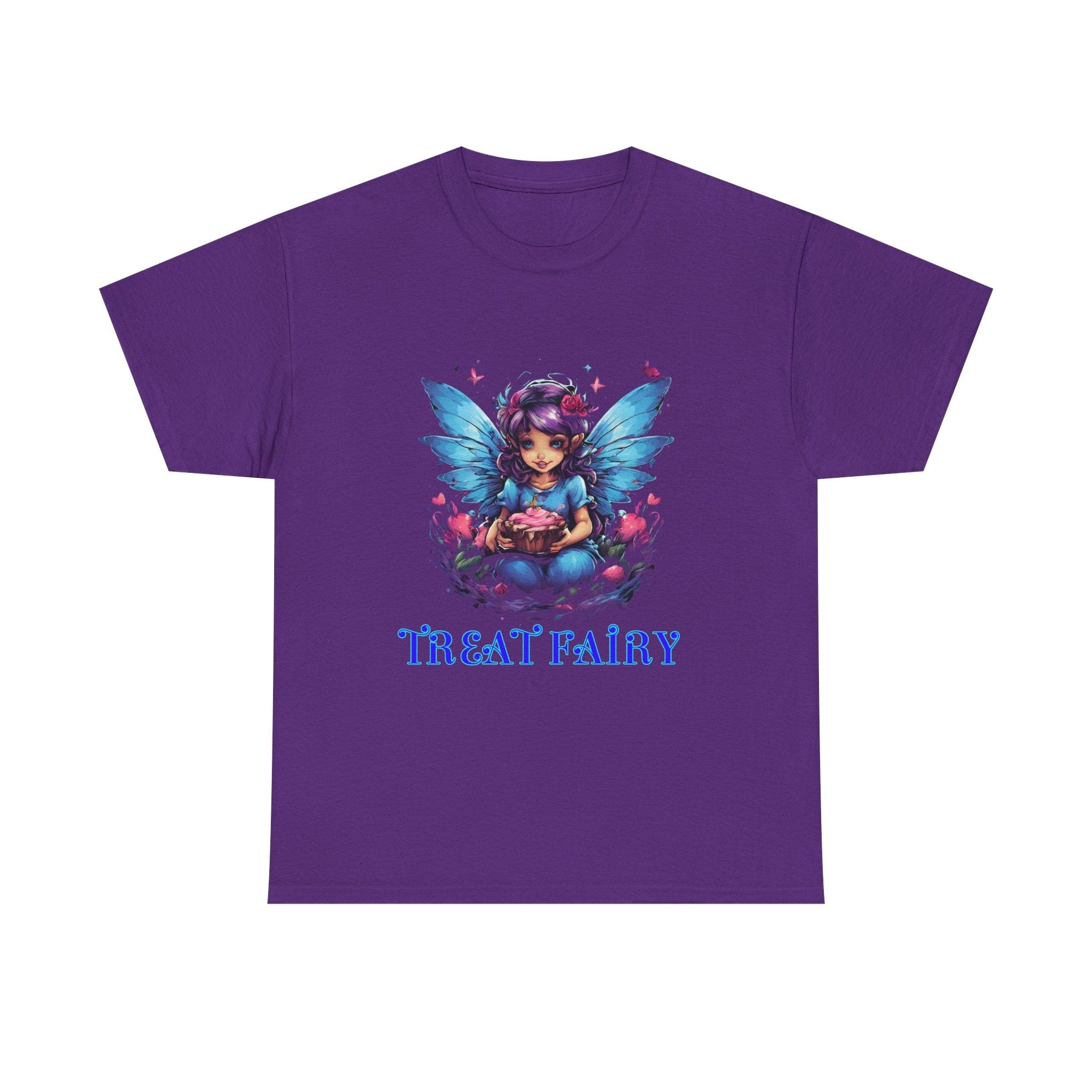 Enchanted Treat Fairy Unisex Heavy Cotton Tee - Perfect for Magical Gatherings and Everyday Wear - S - Mart Shop Smart Treasures