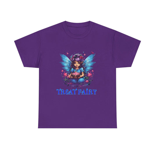 Enchanted Treat Fairy Unisex Heavy Cotton Tee - Perfect for Magical Gatherings and Everyday Wear - S-Mart Shop Smart Treasures