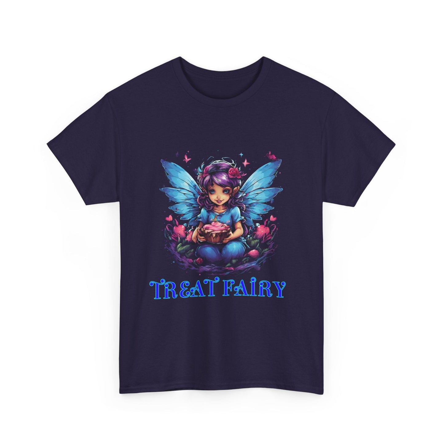 Enchanted Treat Fairy Unisex Heavy Cotton Tee - Perfect for Magical Gatherings and Everyday Wear - S-Mart Shop Smart Treasures