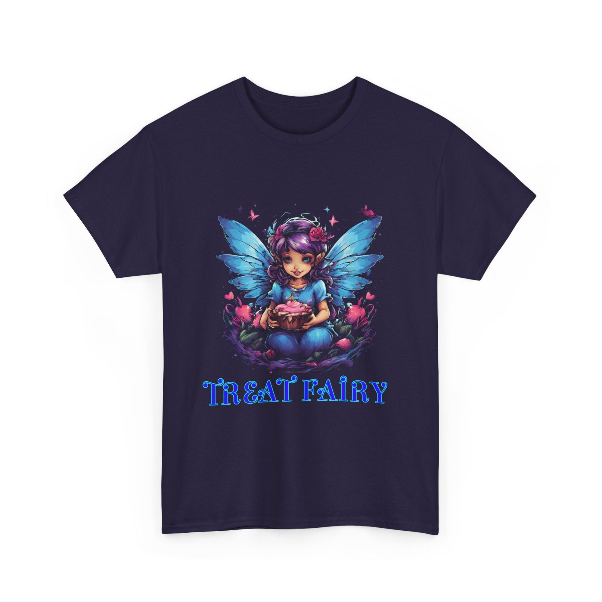Enchanted Treat Fairy Unisex Heavy Cotton Tee - Perfect for Magical Gatherings and Everyday Wear - S - Mart Shop Smart Treasures