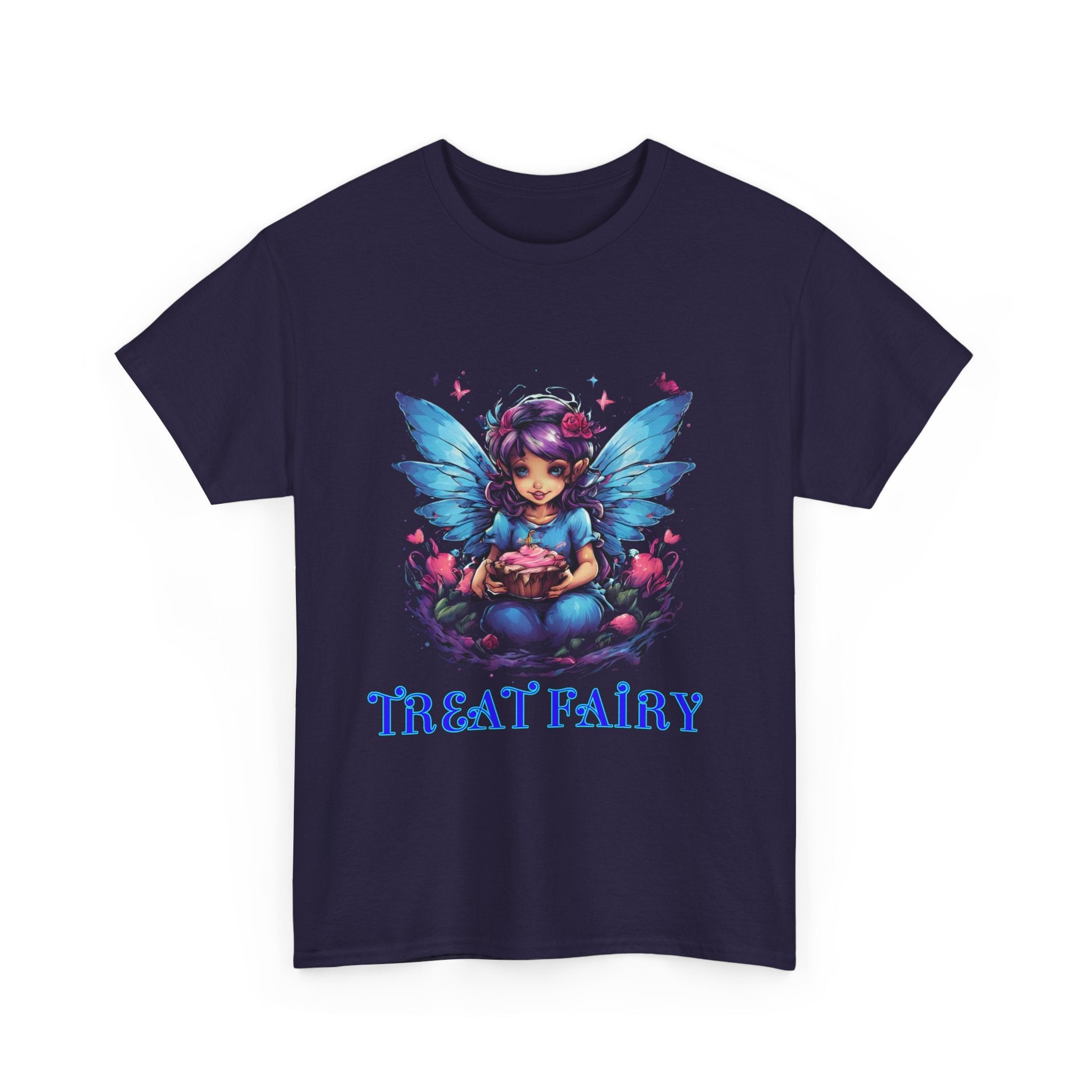 Enchanted Treat Fairy Unisex Heavy Cotton Tee - Perfect for Magical Gatherings and Everyday Wear - S-Mart Shop Smart Treasures