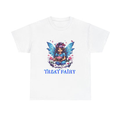 Enchanted Treat Fairy Unisex Heavy Cotton Tee - Perfect for Magical Gatherings and Everyday Wear - S-Mart Shop Smart Treasures