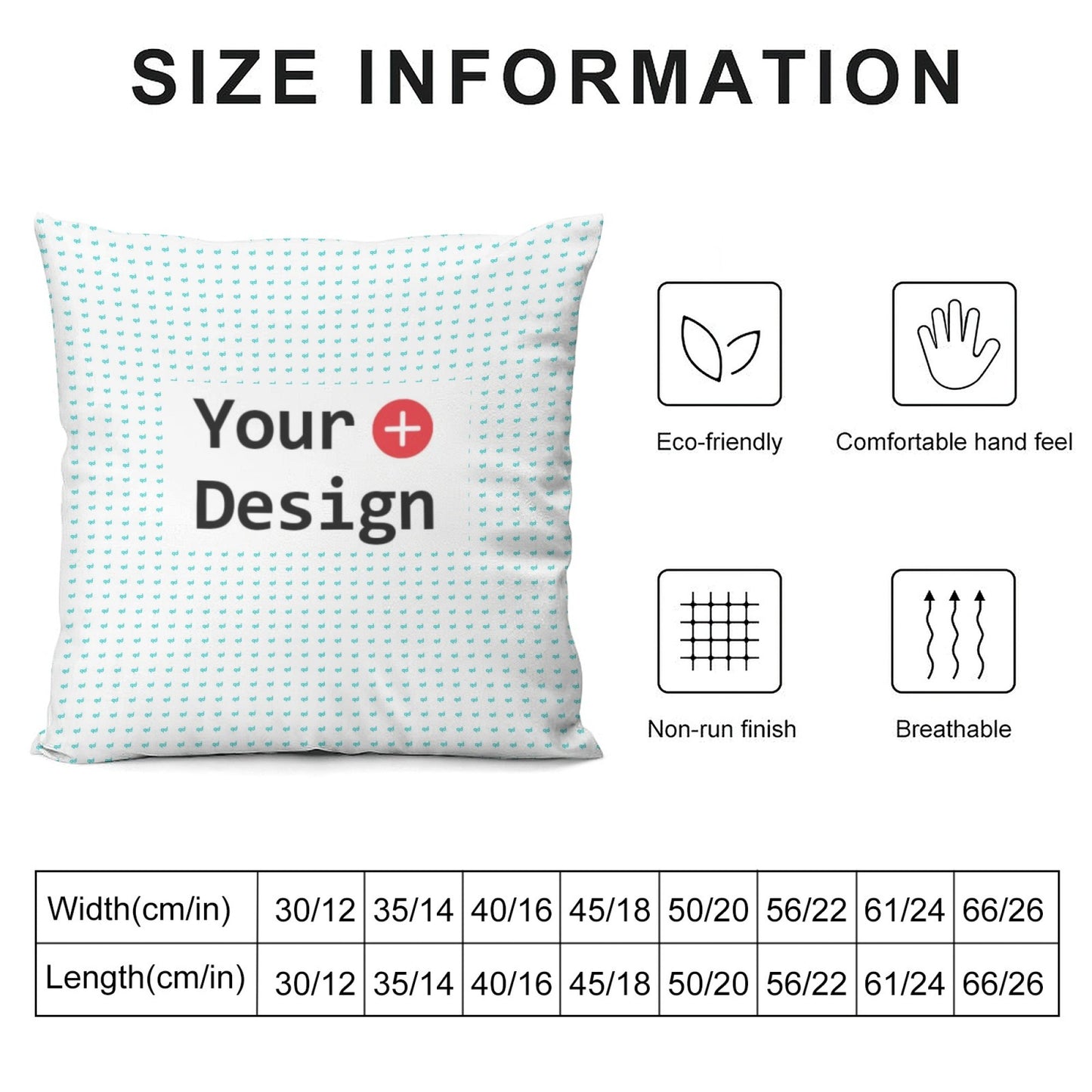 POD Home Fashion Simple Pillow Cover Customized Contact Business