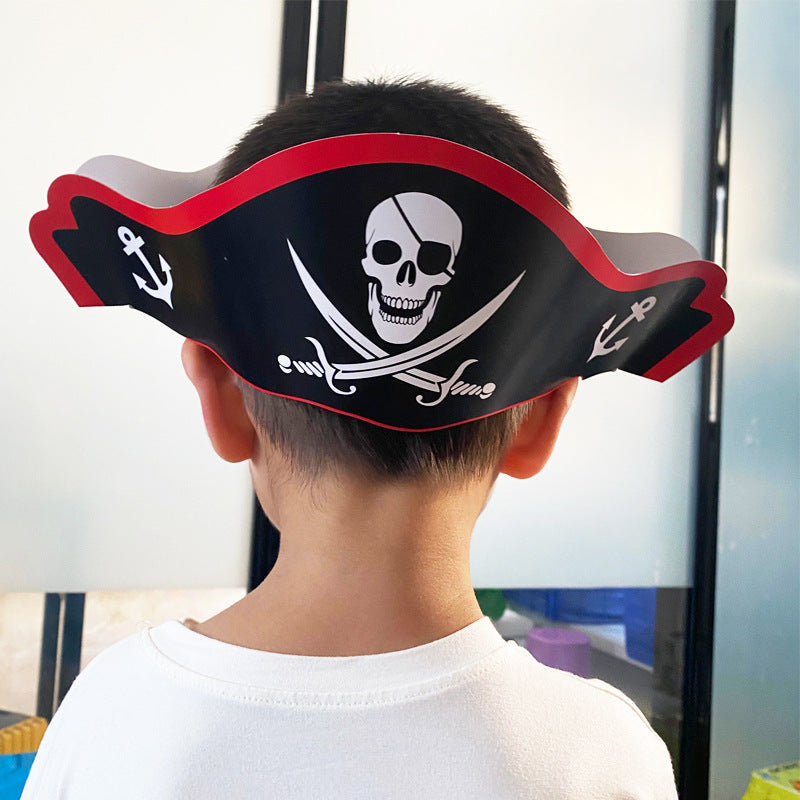 Creative Halloween Children's Paper Pirate Hat