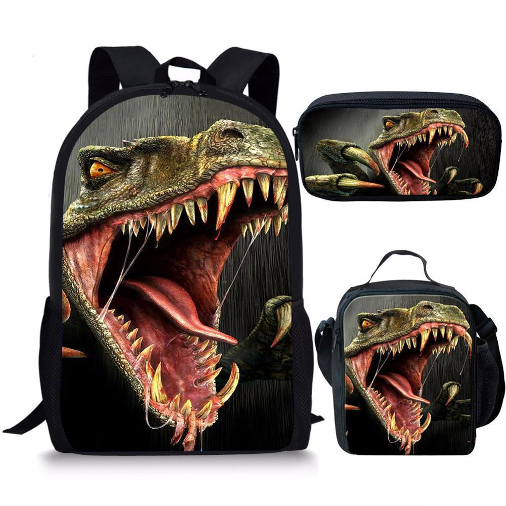 Backpack Dinosaur Schoolbag Children's Meal Bag