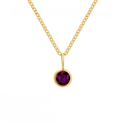 Fashion Personality Element Birthstone Necklace