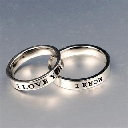 Titanium Steel Couple Simple Niche Couple Couple Ring