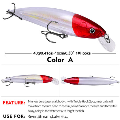 Plastic Lures Long Cast Suspension Lures