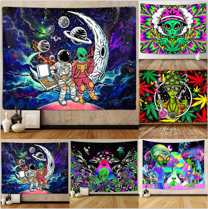 Hanging Alien Printed Background Cloth