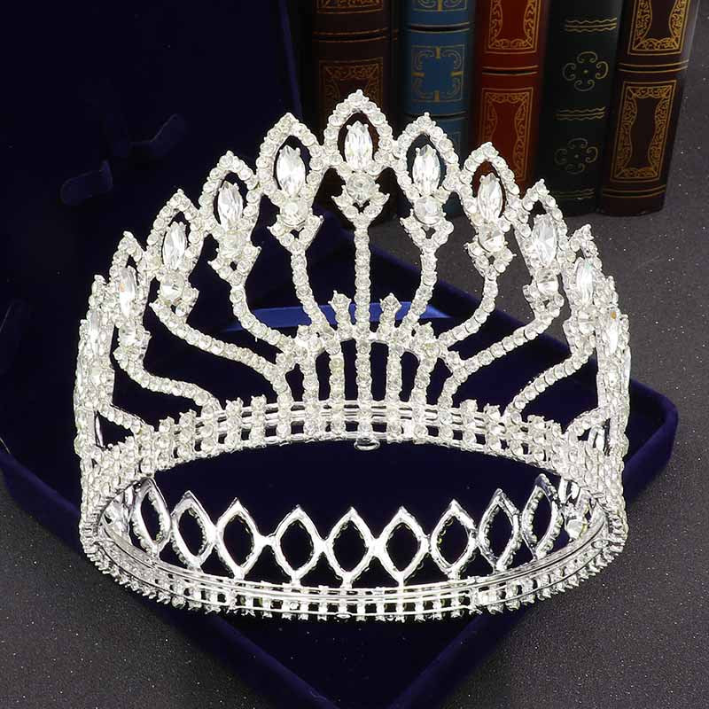 Baroque Rhinestone High-end Crown Headdress Wedding Dress Accessories