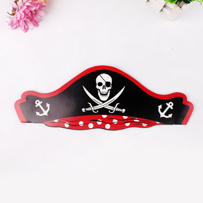 Creative Halloween Children's Paper Pirate Hat