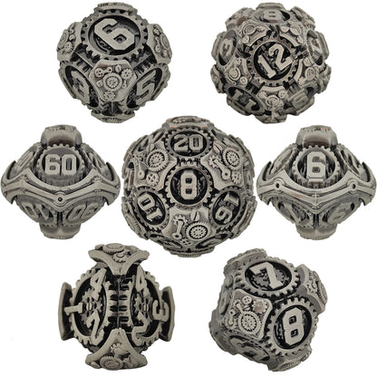 Metal Polyhedral Board Game Dice