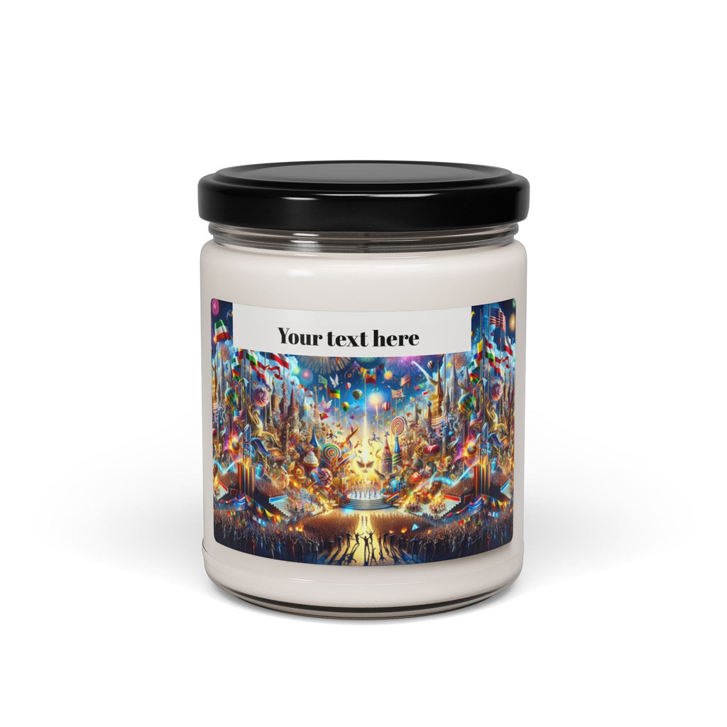 Festive Celebration Customizable Scented Soy Candle - 9oz, Colorful Aromatherapy for Holidays & Special Occasions - S-Mart Shop Smart Treasures