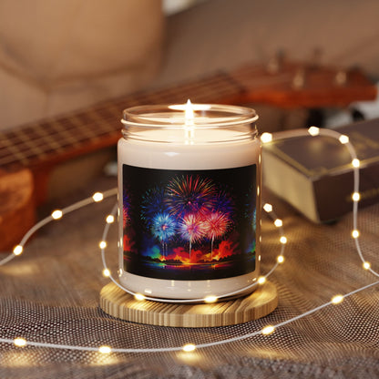 Festive Fireworks Scented Soy Candle - 9oz - S-Mart Shop Smart Treasures