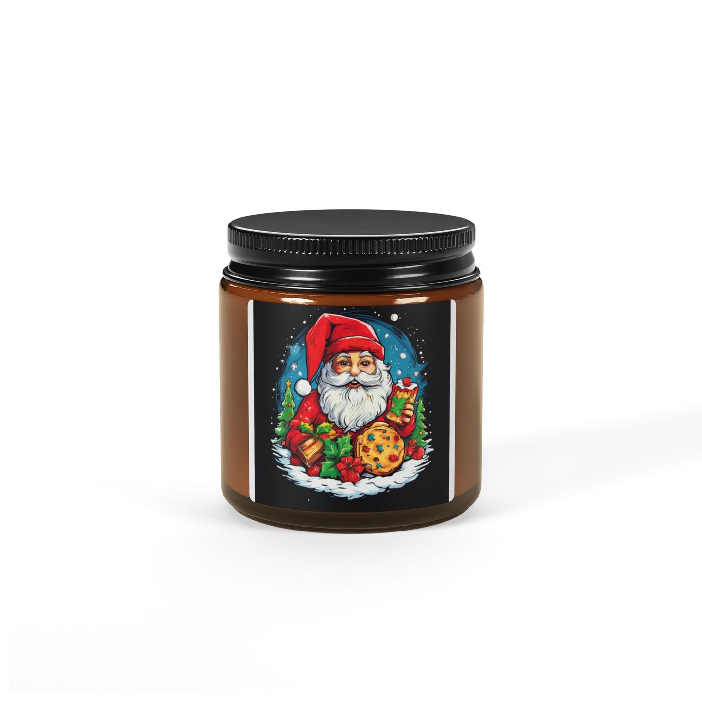 Festive Santa Cookies Scented Soy Candle - Holiday Home Decor - S-Mart Shop Smart Treasures