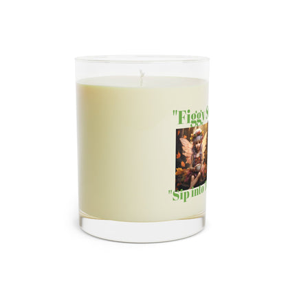 Figgy Serenity Scented Candle - 11oz Full Glass - Sip into Tranquility! - S-Mart Shop Smart Treasures