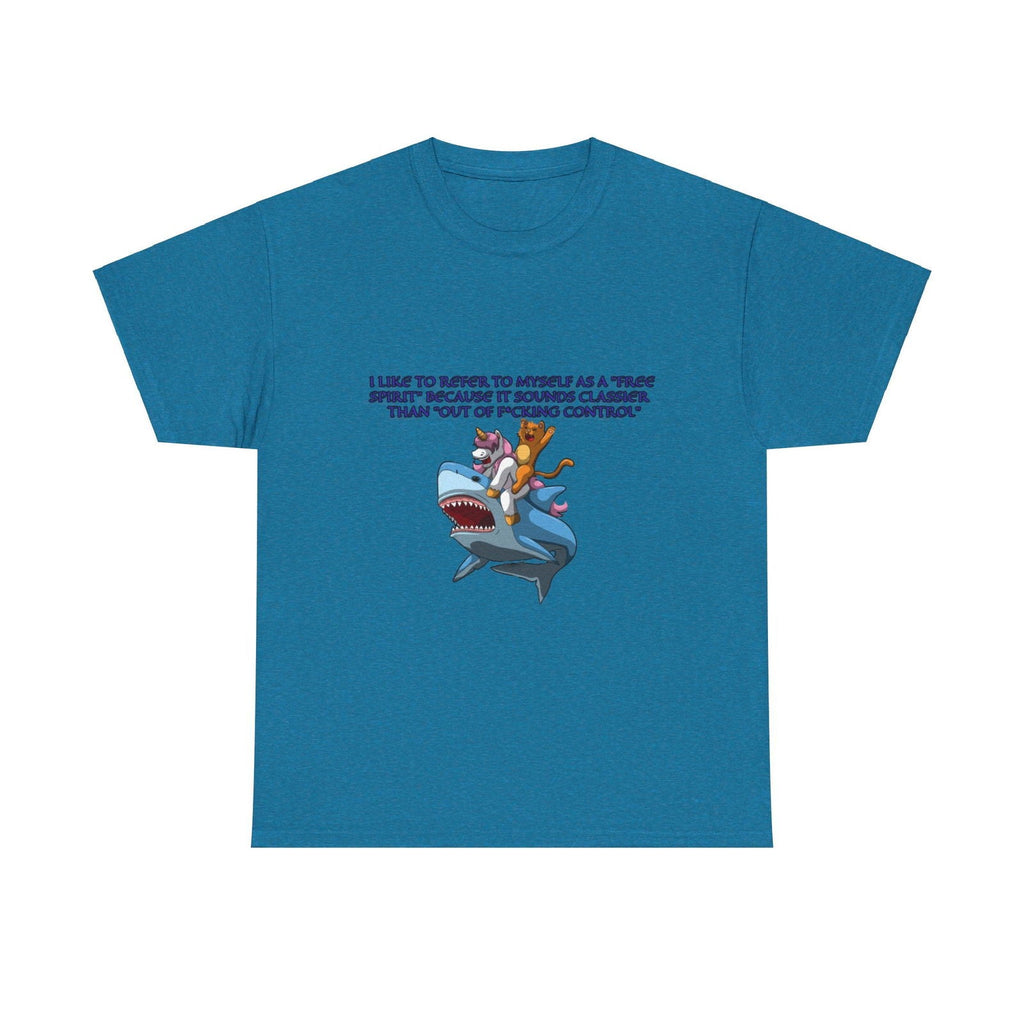 Free Spirit Out Of Control Unisex Heavy Cotton Tee - S - Mart Shop Smart Treasures