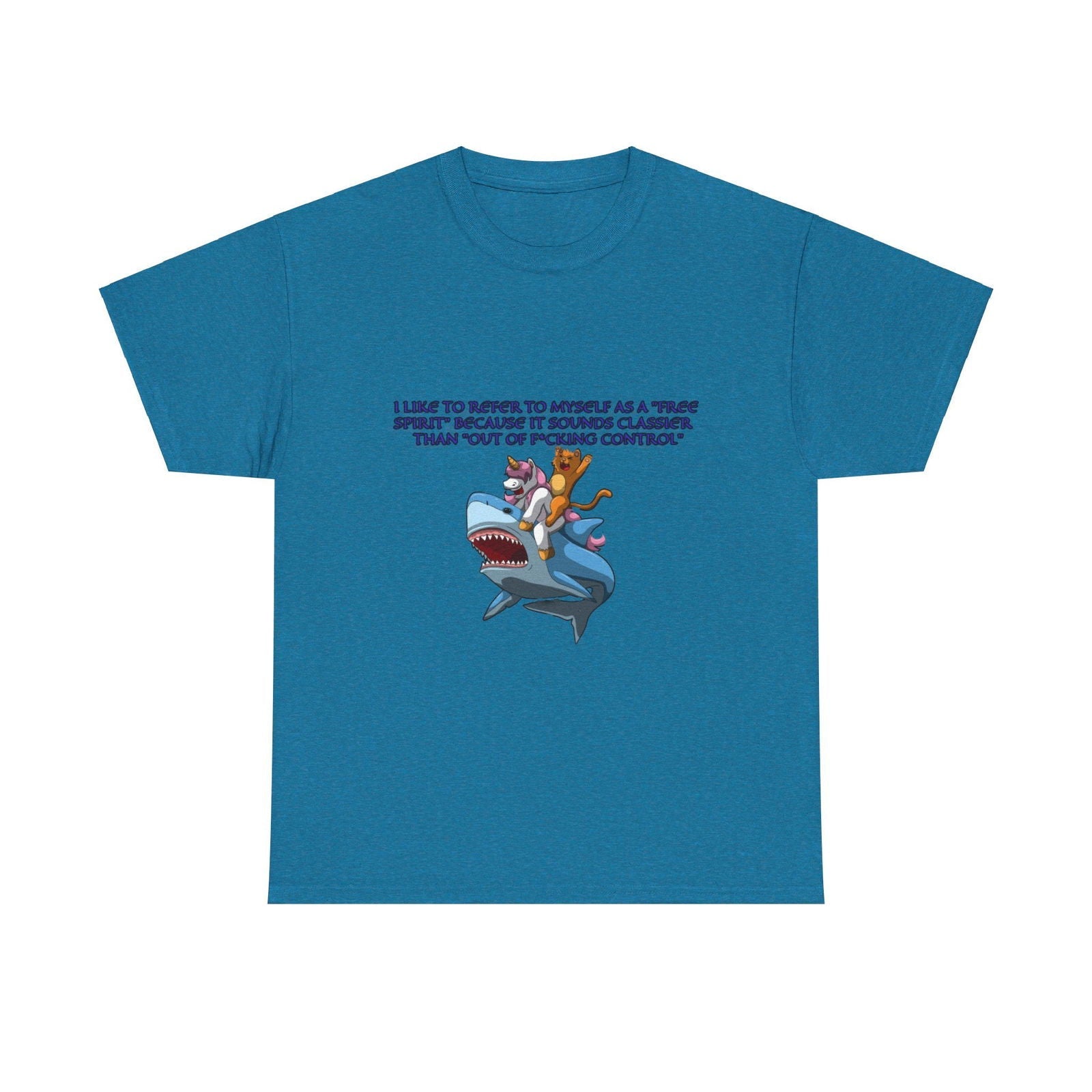 Free Spirit Out Of Control Unisex Heavy Cotton Tee - S - Mart Shop Smart Treasures