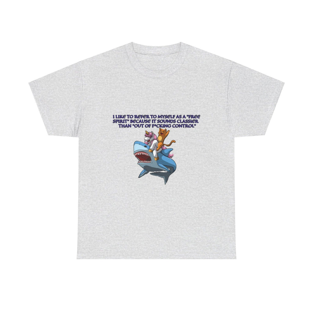 Free Spirit Out Of Control Unisex Heavy Cotton Tee - S - Mart Shop Smart Treasures