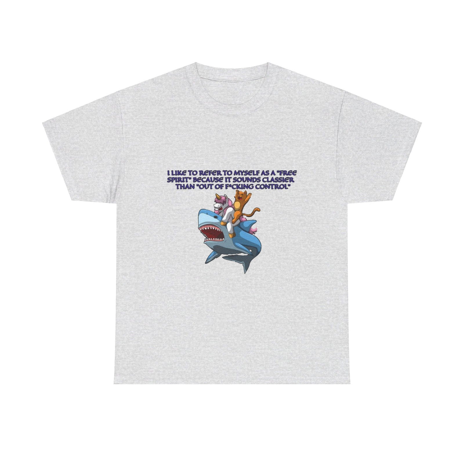 Free Spirit Out Of Control Unisex Heavy Cotton Tee - S - Mart Shop Smart Treasures
