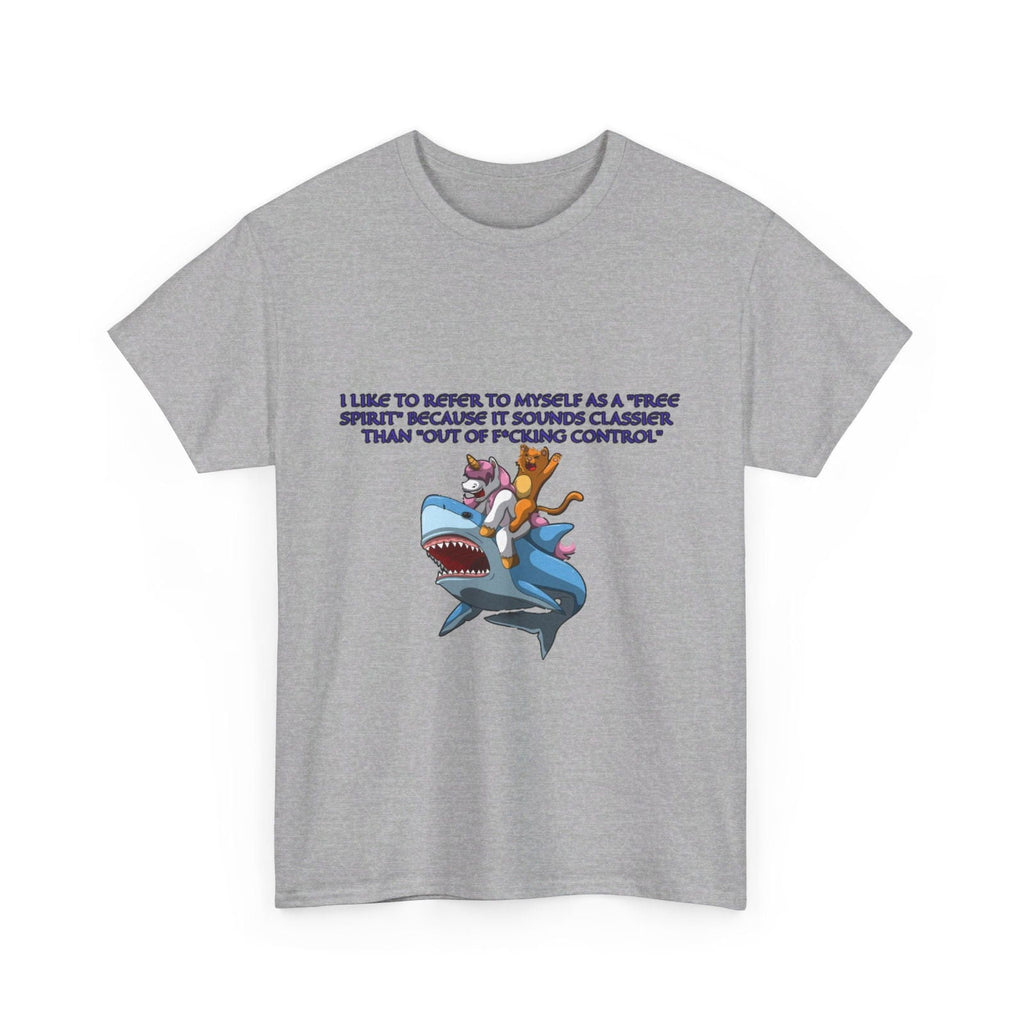 Free Spirit Out Of Control Unisex Heavy Cotton Tee - S - Mart Shop Smart Treasures