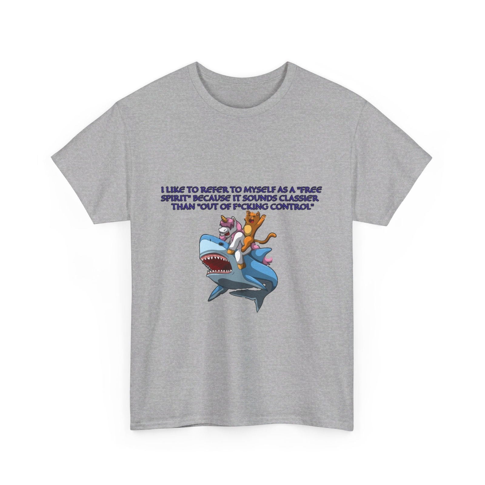 Free Spirit Out Of Control Unisex Heavy Cotton Tee - S - Mart Shop Smart Treasures