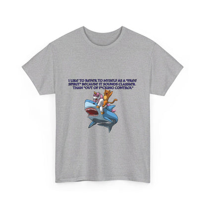 Free Spirit Out Of Control Unisex Heavy Cotton Tee - S-Mart Shop Smart Treasures