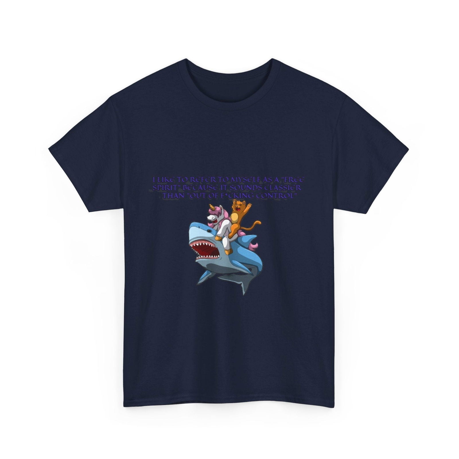 Free Spirit Out Of Control Unisex Heavy Cotton Tee - S - Mart Shop Smart Treasures