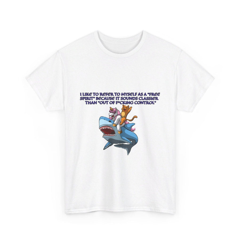 Free Spirit Out Of Control Unisex Heavy Cotton Tee - S - Mart Shop Smart Treasures