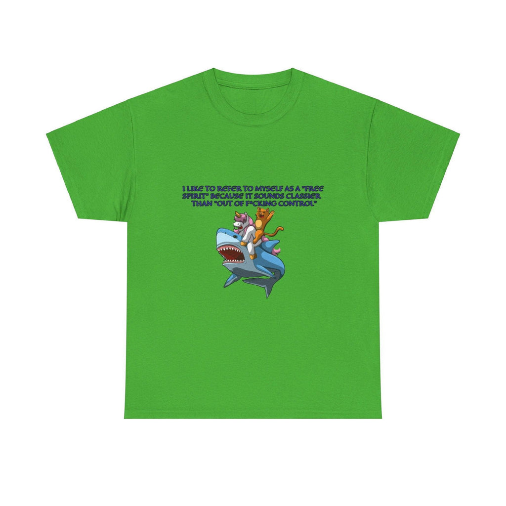 Free Spirit Out Of Control Unisex Heavy Cotton Tee - S - Mart Shop Smart Treasures