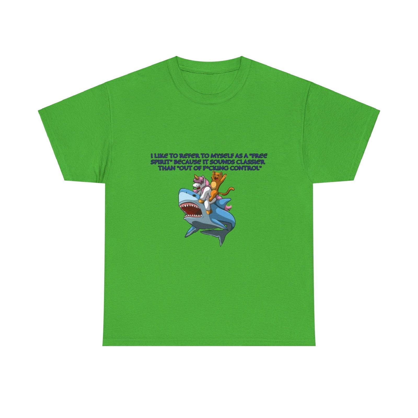 Free Spirit Out Of Control Unisex Heavy Cotton Tee - S - Mart Shop Smart Treasures