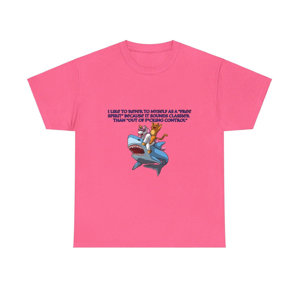Free Spirit Out Of Control Unisex Heavy Cotton Tee - S - Mart Shop Smart Treasures