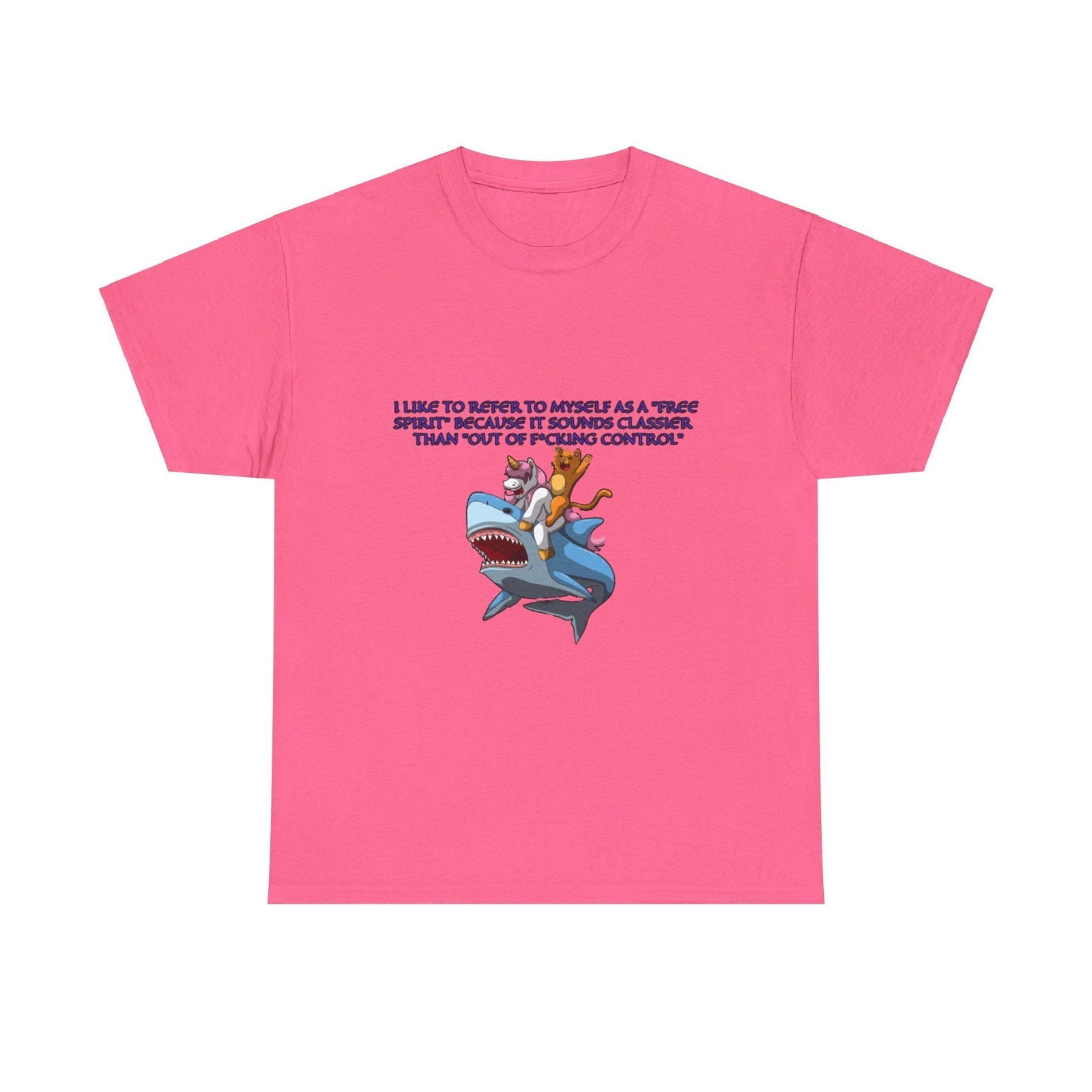 Free Spirit Out Of Control Unisex Heavy Cotton Tee - S - Mart Shop Smart Treasures