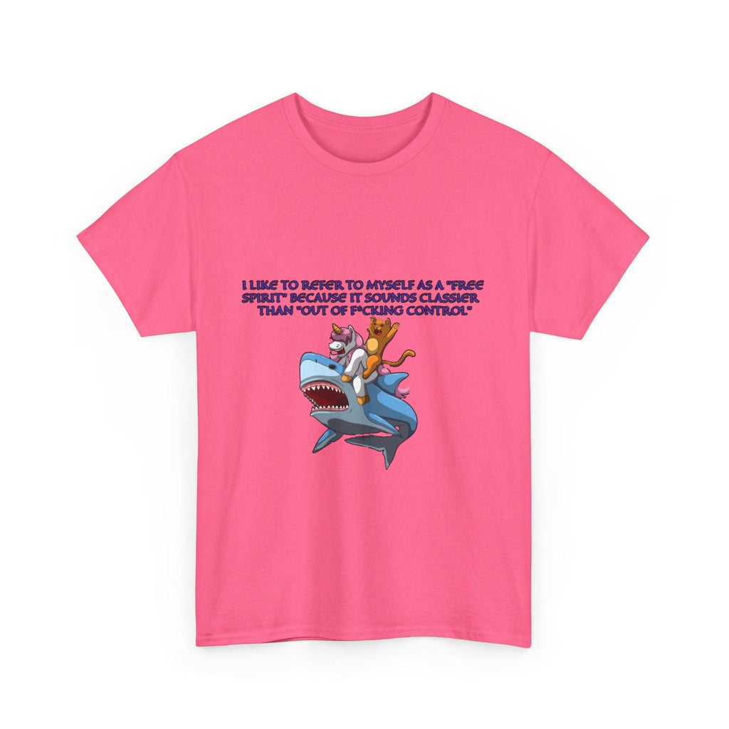 Free Spirit Out Of Control Unisex Heavy Cotton Tee - S - Mart Shop Smart Treasures