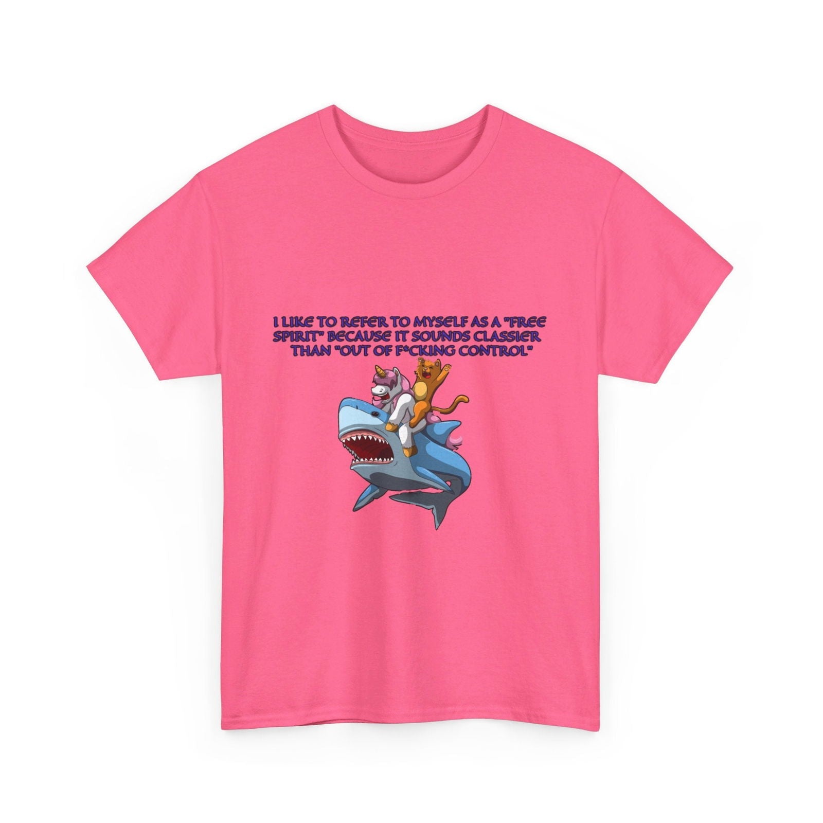 Free Spirit Out Of Control Unisex Heavy Cotton Tee - S - Mart Shop Smart Treasures