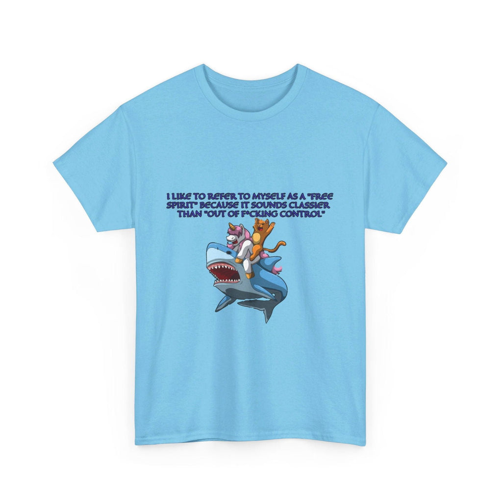 Free Spirit Out Of Control Unisex Heavy Cotton Tee - S - Mart Shop Smart Treasures