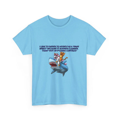 Free Spirit Out Of Control Unisex Heavy Cotton Tee - S-Mart Shop Smart Treasures